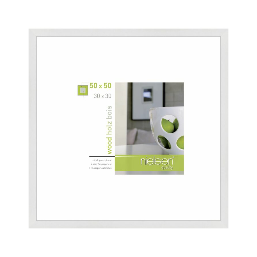 Nielsen Fotoramme 8988054 Apollon Hvid 50x50 / 30x30 cm