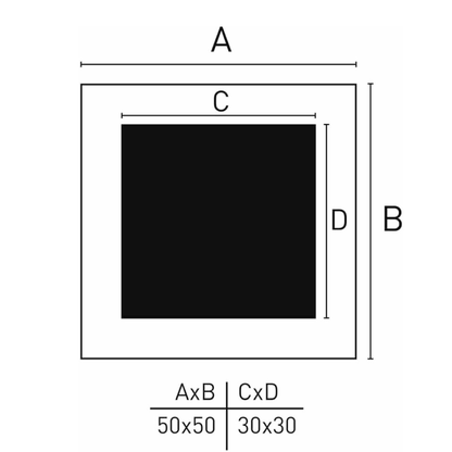 Nielsen Fotoramme 8988054 Apollon Hvid 50x50 / 30x30 cm — 2