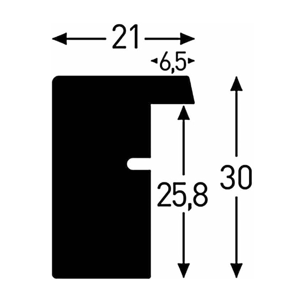 Nielsen Fotoramme 8988054 Apollon Hvid 50x50 / 30x30 cm — 3