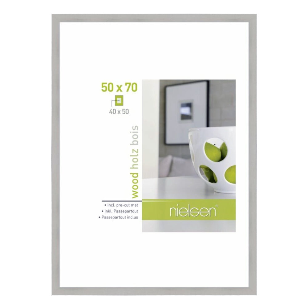 Nielsen Fotoramme 8988035 Apollon Sølv 50x70 cm