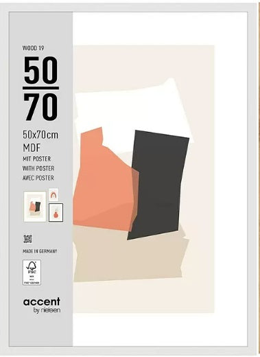 Nielsen Fotoramme 3252202 Træ 19 Hvid 50x70 cm
