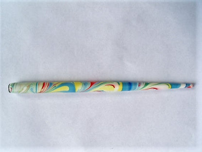 Deml Lacquered Wooden Calligraphy Nib Holder - Multicoloured Swirl - Kalligrafi