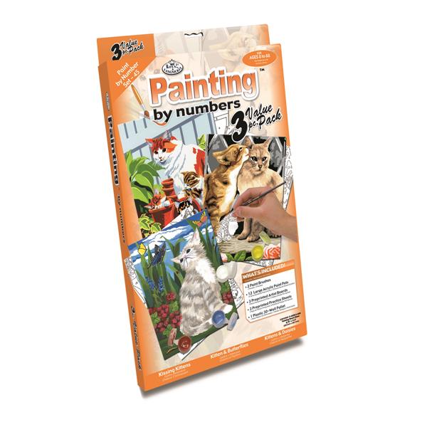R&L Painting by Numbers A4 Value 3-Pack - Gavesæt til kunstnere