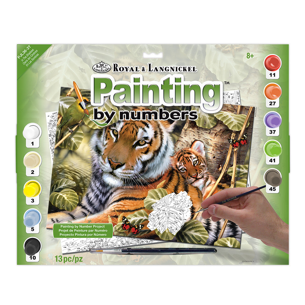 R&L Junior Large A3 Paint by numbers - In the Shadows - Mal efter tal