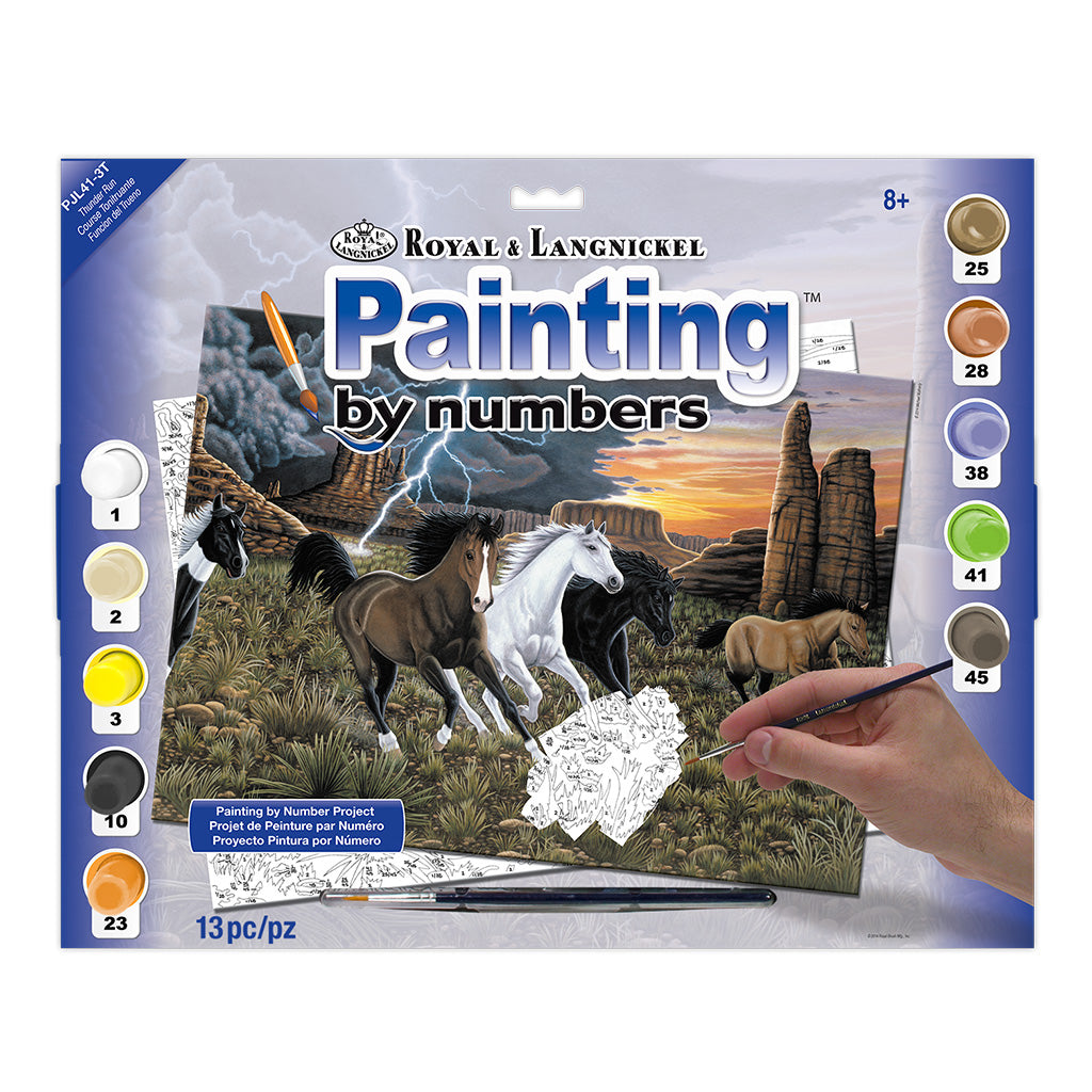 R&L Junior Large A3 Paint by numbers - Thunder Run - Mal efter tal