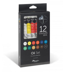 Phoenix Oil Paints 12 ml. - 12 Pack - Oliemaling