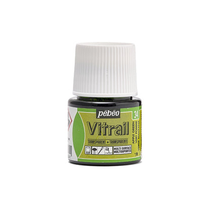 Pebeo Vitrail Transparent Glass paint 45 ml - 34 - Appelgroen - Glas- og porcelænsmaling