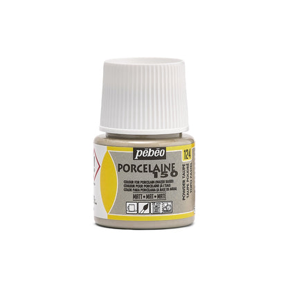 Pebeo Porcelaine 150 Porcelain paint 45 ml - 124 - Pasteltaupe - Lasi- ja posliinimaalit