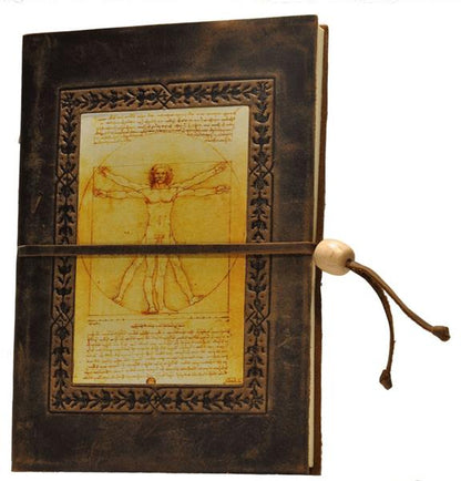 Calve's Leather Sketchbook - 21 x 14,5 cm - Leonardo da Vinci - Papir