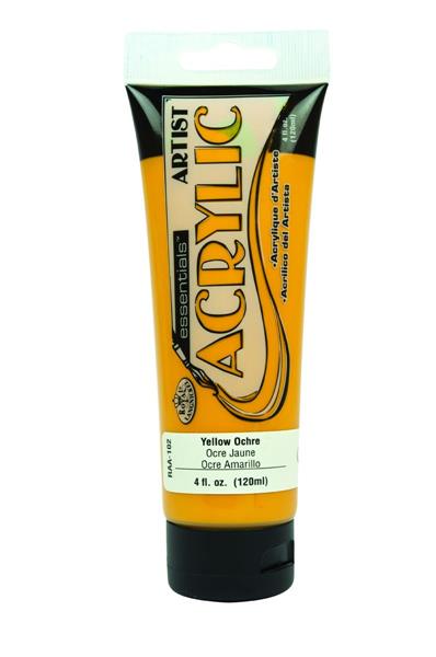 R&L Essentials Acrylic Paint 120 ml - gul ockra - Akrylfärg