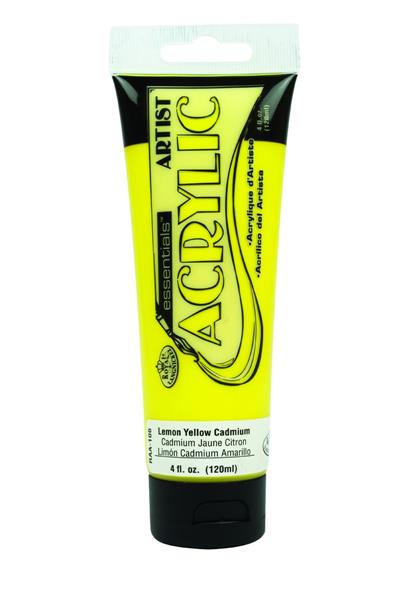 R&L Essentials Acrylic Paint 120 ml - citrongul gul - Akrylfärg