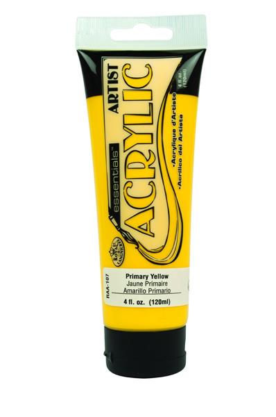 R&L Essentials Acrylic Paint 120 ml - primär gul - Akrylfärg