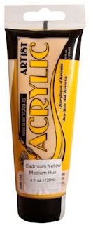 R&L Essentials Acrylic Paint 120 ml - kadmium gul - Akrylfärg