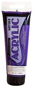 R&L Essentials Acrylic Paint 120 ml - mörk kobolt violett - Akrylfärg