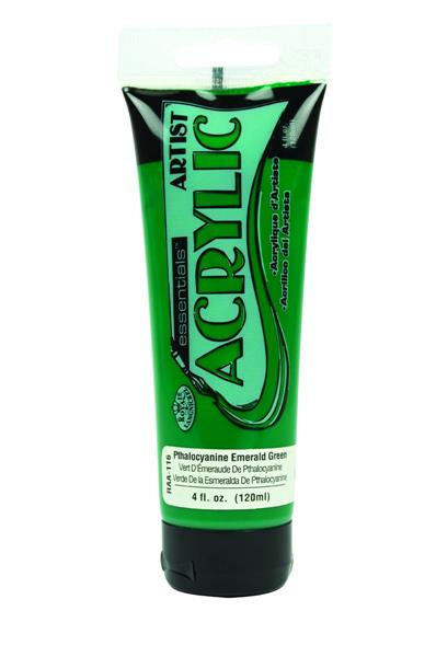 R&L Essentials Acrylic Paint 120 ml - Pthalocyanine Emerald grön - Akrylfärg