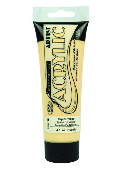 R&L Essentials Acrylic Paint 120 ml - Naples gul - Akrylfärg