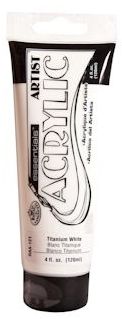 R&L Essentials Acrylic Paint 120 ml - titan vit - Akrylfärg