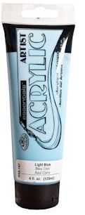 R&L Essentials Acrylic Paint 120 ml - ljus blå - Akrylfärg