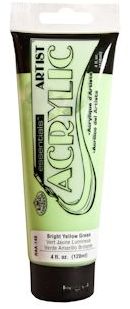 R&L Essentials Acrylic Paint 120 ml - Bright gul grön - Akrylfärg