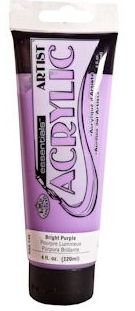R&L Essentials Acrylic Paint 120 ml - Bright lila - Akrylfärg