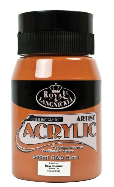 R&L Essentials Acrylics 500 ml - Raw sienna - Akrylfärg