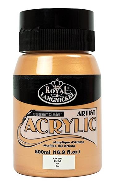 R&L Essentials Acrylics 500 ml - guld - Akrylfärg