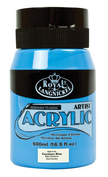 R&L Essentials Acrylics 500 ml - Cerulean blå - Akrylfärg