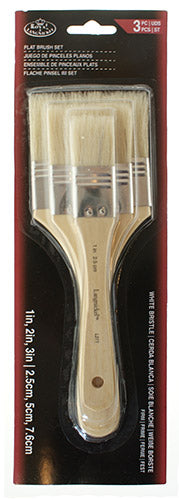 Royal & Langnickel Spalter and wide brush sets - 3 Pack - hvid Bristle flad - Firm - Pensler