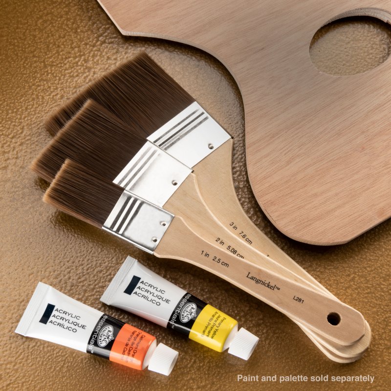 Royal & Langnickel Spalter and wide brush sets - 3 Pack - Pensler