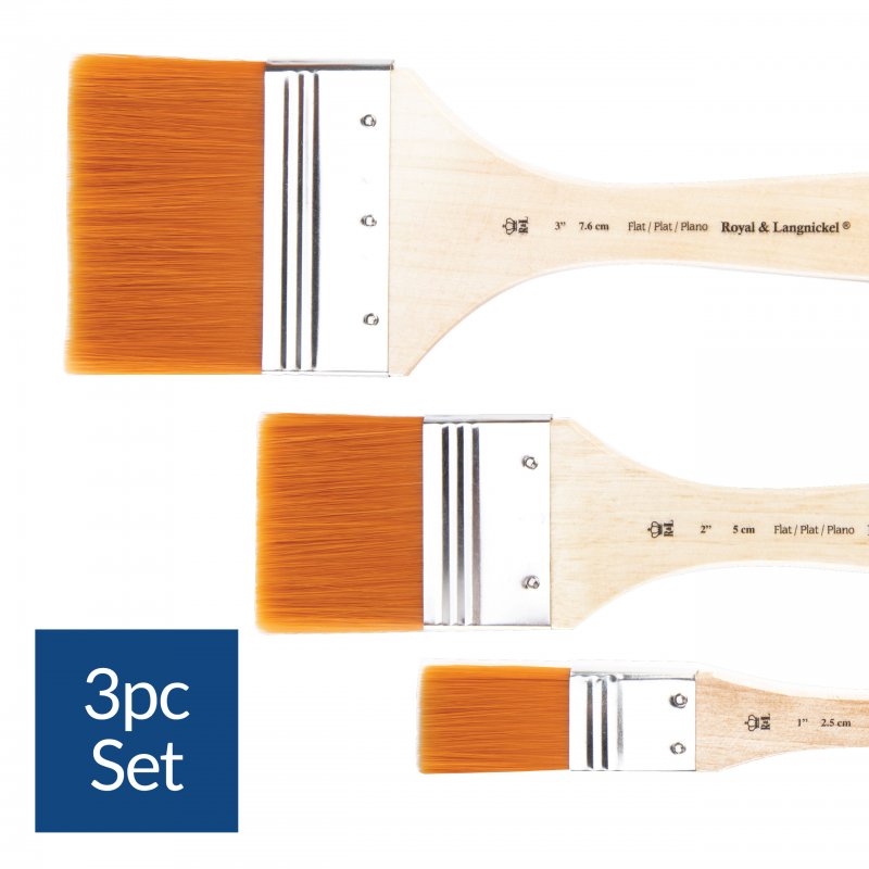 Royal & Langnickel Spalter and wide brush sets - 3 Pack - Pensler