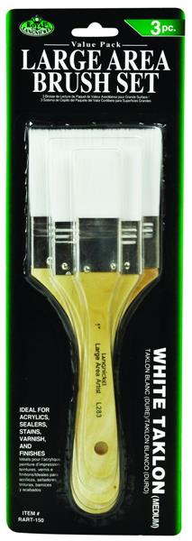 Royal & Langnickel Spalter and wide brush sets - 3 Pack - hvid Taklon flad - Medium - Pensler