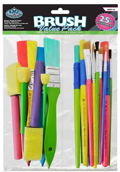 Royal & Langnickel Craft Value Brush Pack - 25 pieces - Pensler