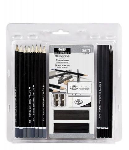 Royal & Langnickel Essential Pencil Set - 21 Pack - Lyijykynat