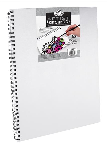 Royal & Langnickel Sketchbooks - Canvas Covered - A3 - 120 g - 80 sheets