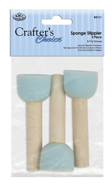 Royal & Langnickel Sponge Stippler Sets - Medium 1 1/4 inch - Confezione da 3 - Pennelli