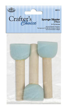 Royal & Langnickel Sponge Stippler Sets - Medium 1 1/4 inch - 3-pak - Pensler