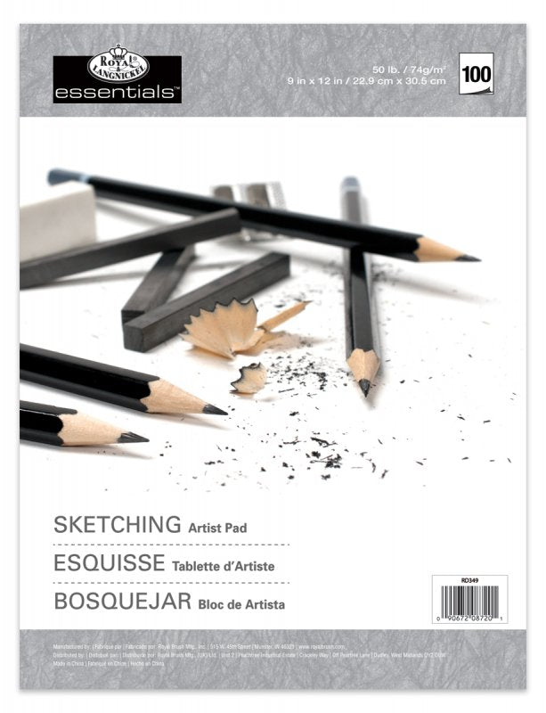 Royal & Langnickel Drawing & Sketching Artist Pads - Sketching 74 gsm - A4 - 100 ark - Papir