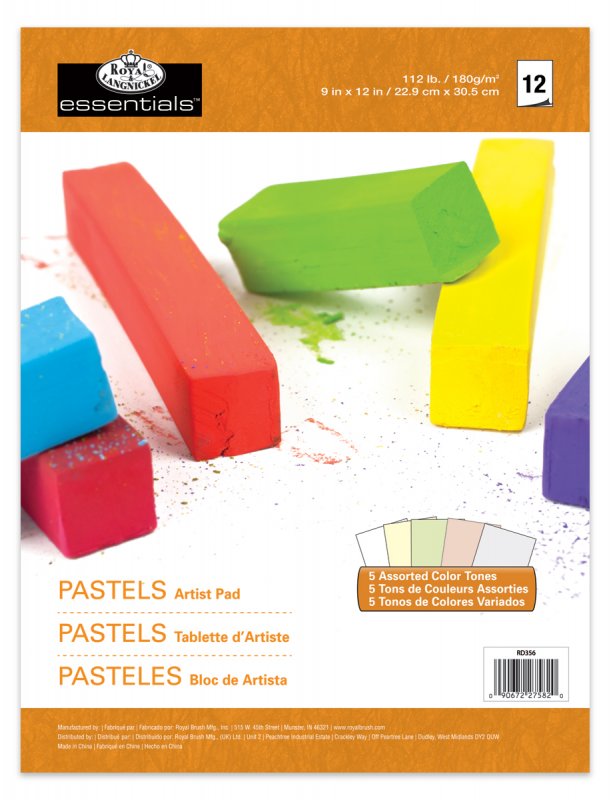 Royal & Langnickel Pastel 5 Colour Artist Pad A4 - 12 vel
