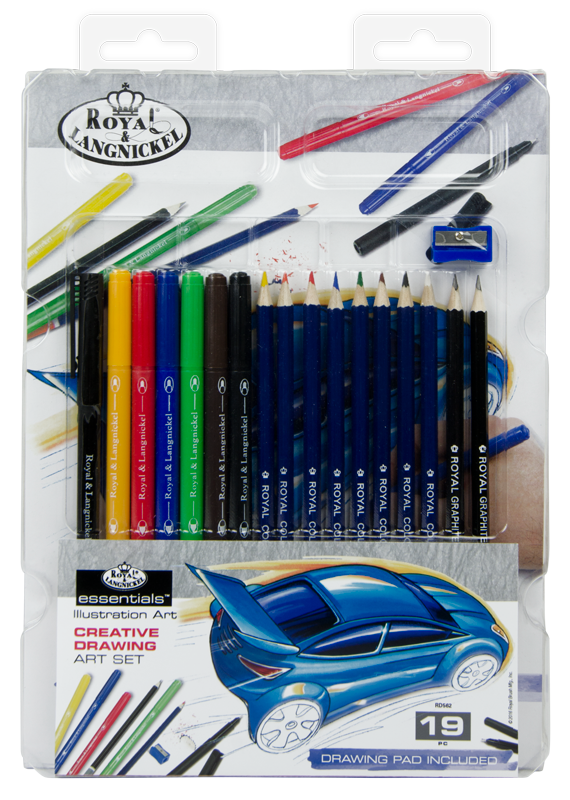 R&L Essentials Illustration Art Set - 19 Pack - Farveblyanter