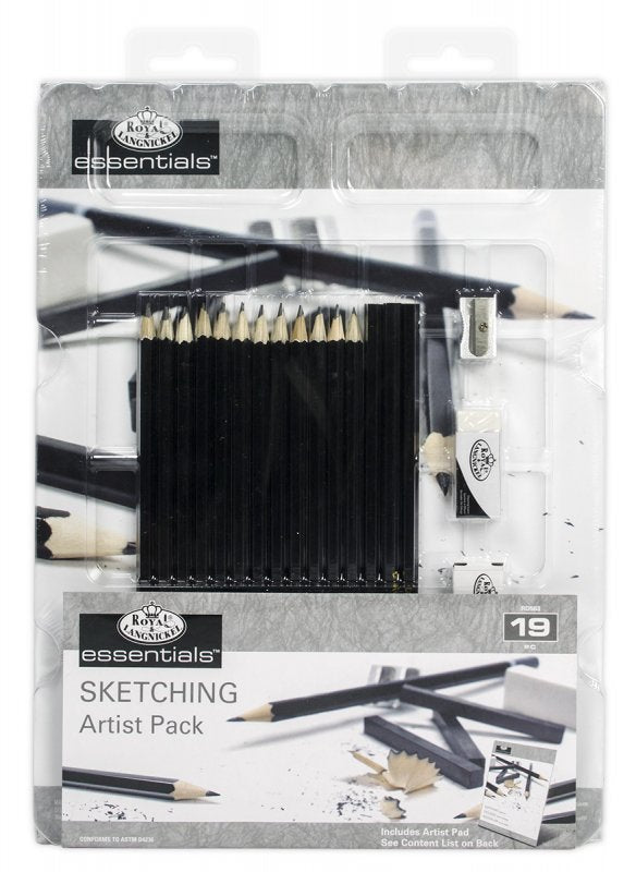 Royal & Langnickel Essentials Sketching Artist Set - 19 Pack - Lyijykynat