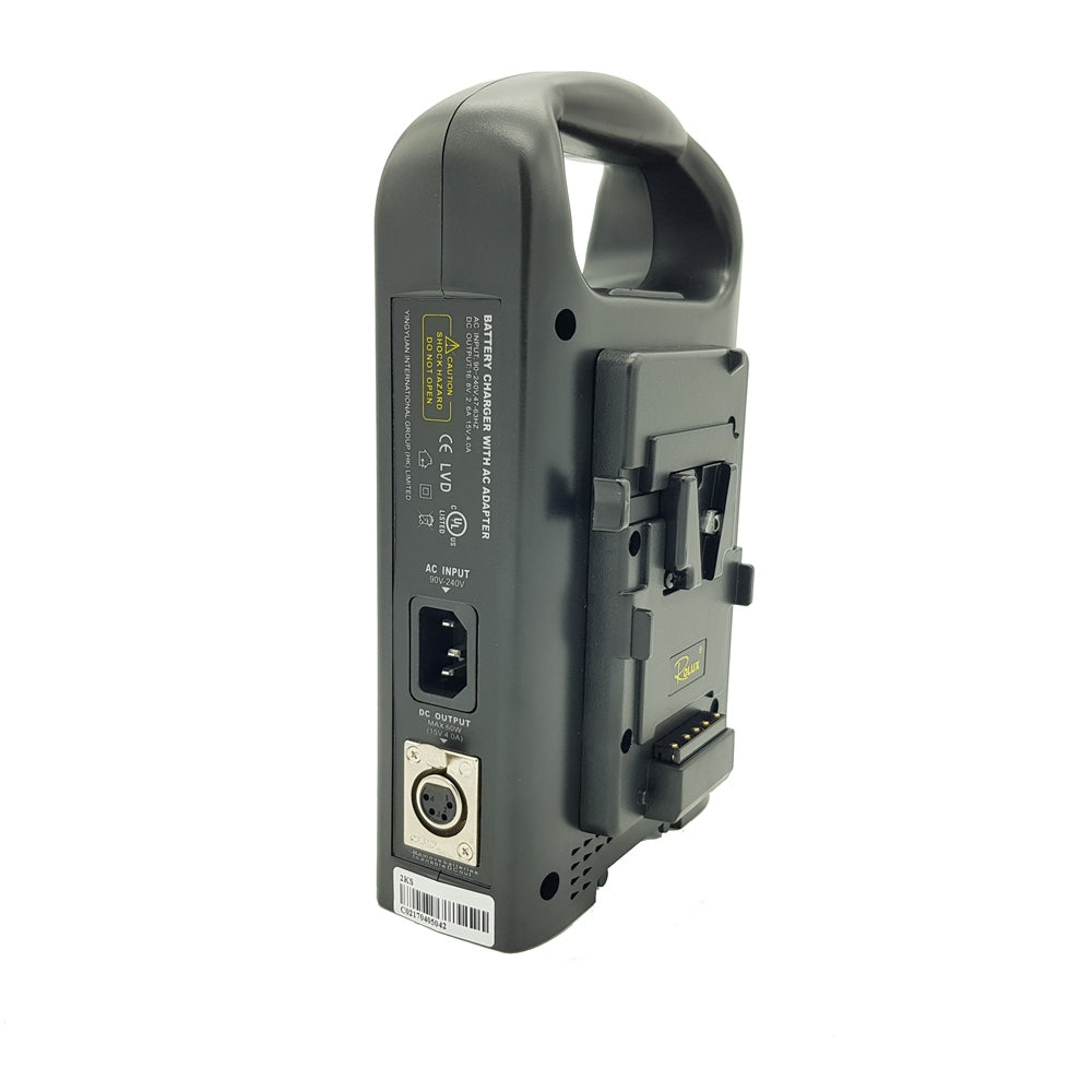 Rolux Dobbelt Batterioplader RL-2KS til V-Mount-batteri — 2