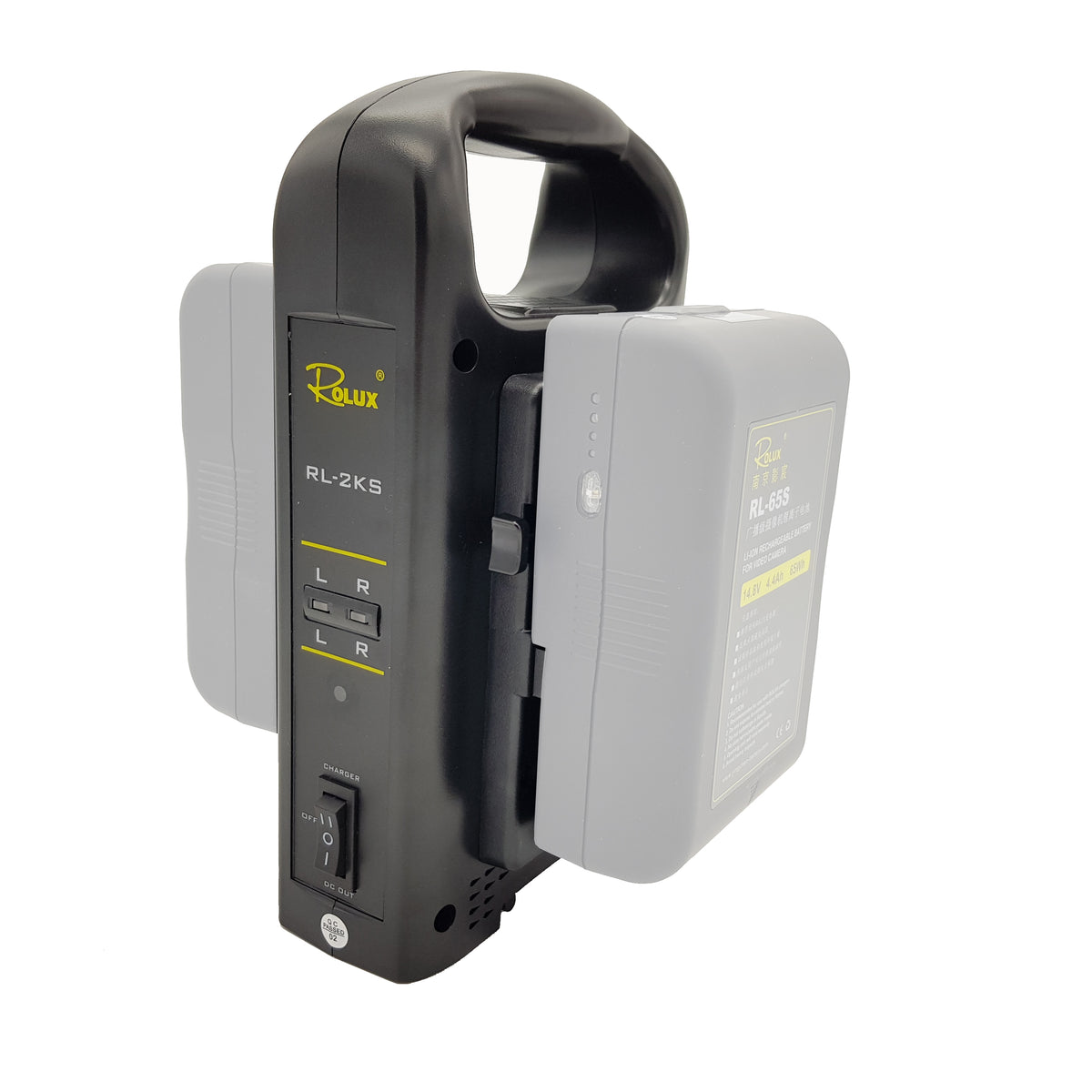 Rolux Dobbelt Batterioplader RL-2KS til V-Mount-batteri — 6