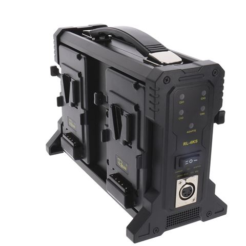 Rolux Battery Charger RL-4KS for 4 x V-Mount Battery