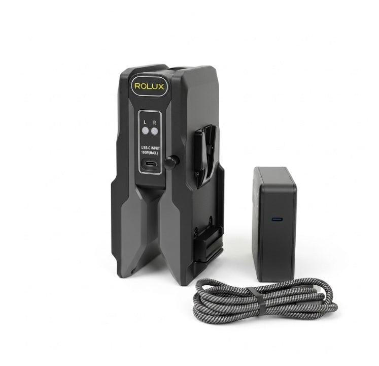 Rolux Foldbar Oplader Powerfold1 til V-Fatning Batterier