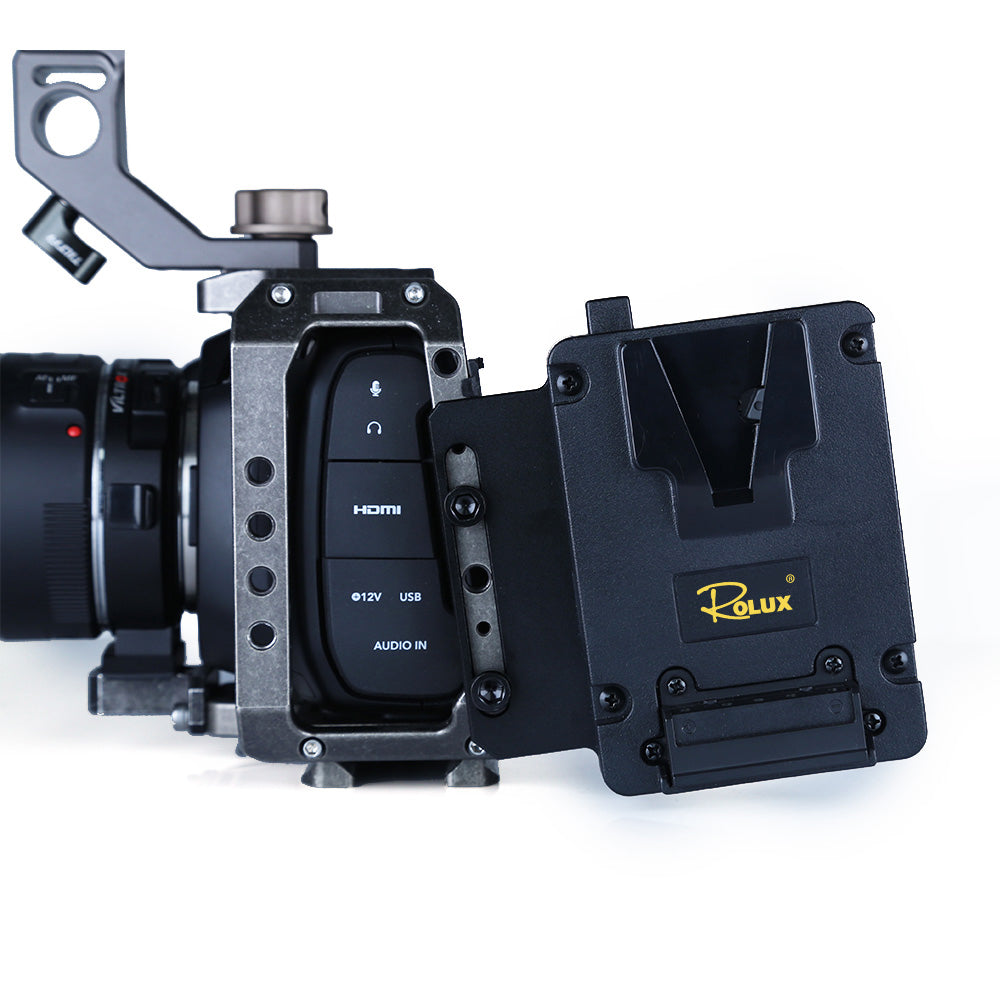 Rolux Mini V-Mount-batteriplade RL-AC12S — 2