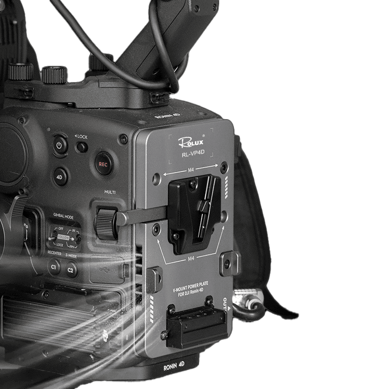 Rolux Piastra per batteria V-Mount RL-VP4D per DJI Ronin 4D — 7