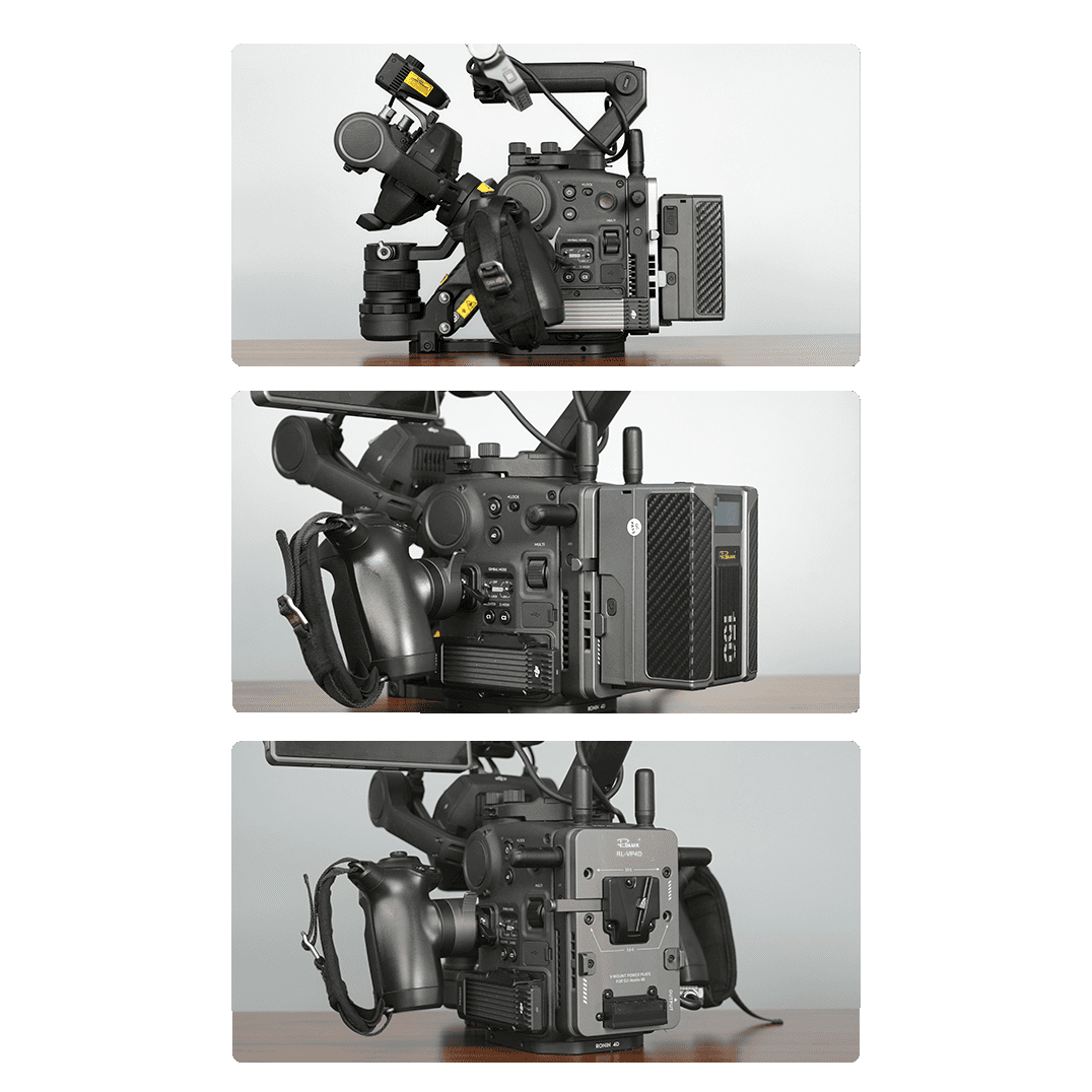 Rolux Piastra per batteria V-Mount RL-VP4D per DJI Ronin 4D — 8