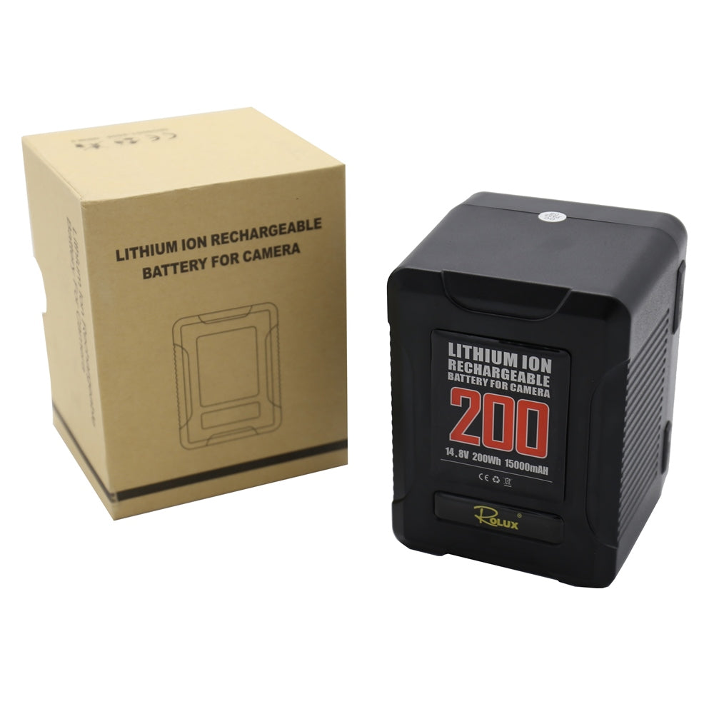 Rolux Smart V-Mount-batteri YC-200S 200Wh 14.8V 15000mAh — 6