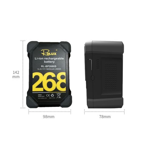 Rolux Smart V-Mount Battery RL-BP2680S 268Wh 14,4V 19000mAh — 2