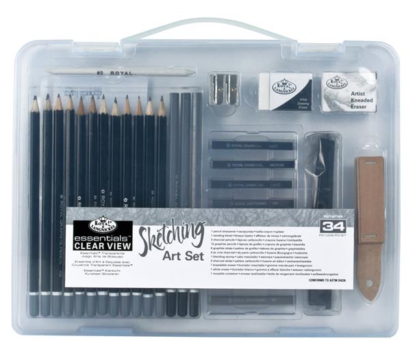 R&L Clear Case Sketching Set - Set regalo per artisti